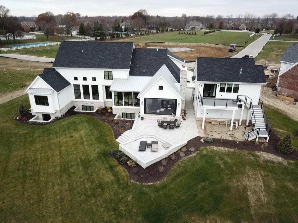 Indiana farmhouse new build